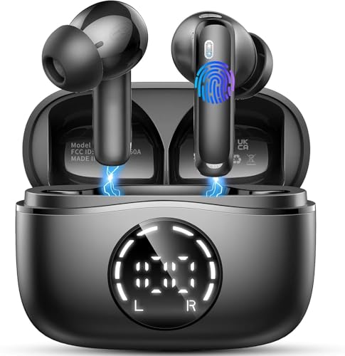 Bluetooth 5.4 In Ear Kopfhörer, 56 Std Spielzeit, 6 ENC Mics, IP7 Wasserdicht