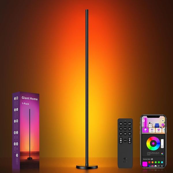RGBICW LED Stehlampe für Wohnzimmer, Giant Ecklampe