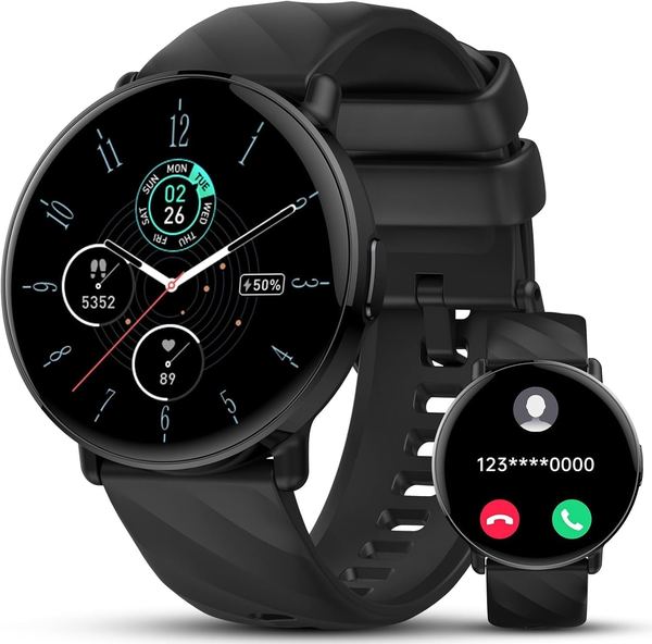 Smartwatch Herren Damen, KI-Assistent, Bluetooth 5.4, Telefonfunktion